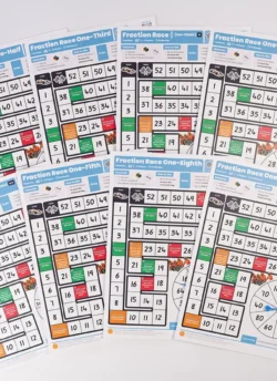Fraction Race Game Pack