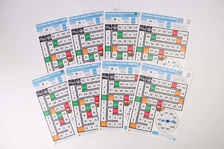 Fraction Race Game Pack