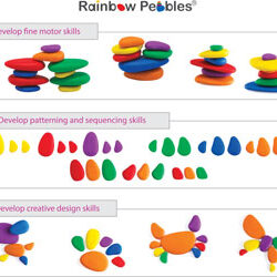 Rainbow Pebbles (Set of 36)