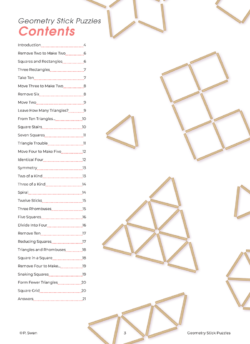 Geometry Stick Puzzles (Download)
