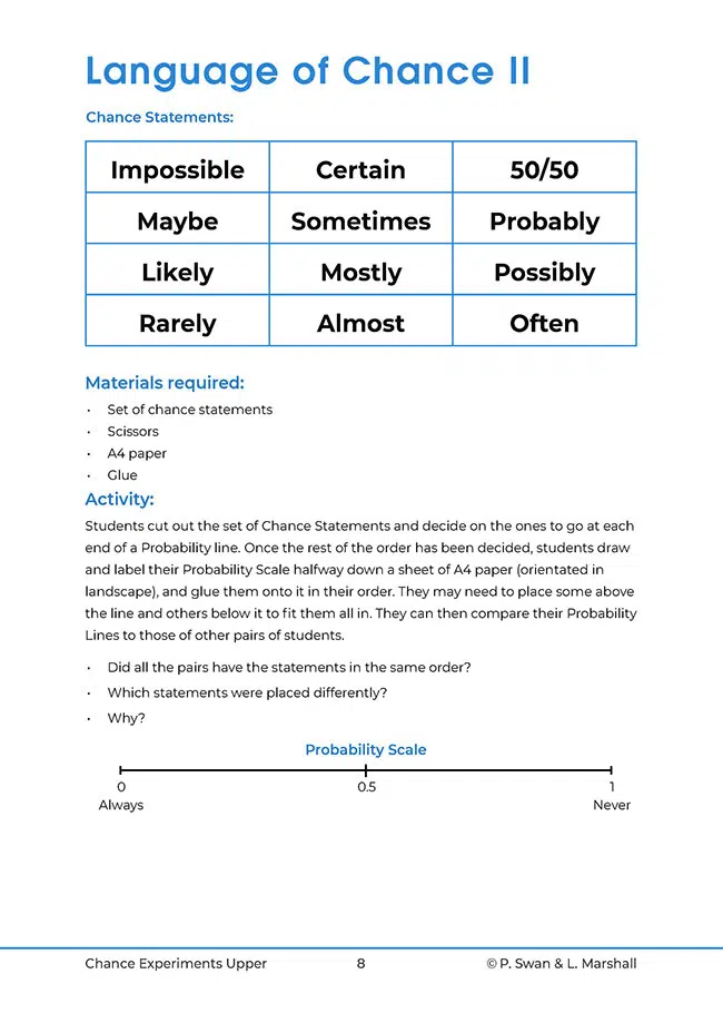 Probability Chance Experiments 2 - Upper Primary - Image 7