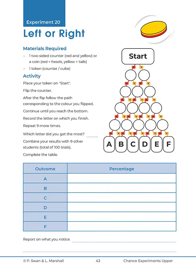 Probability Chance Experiments 2 - Upper Primary - Image 8