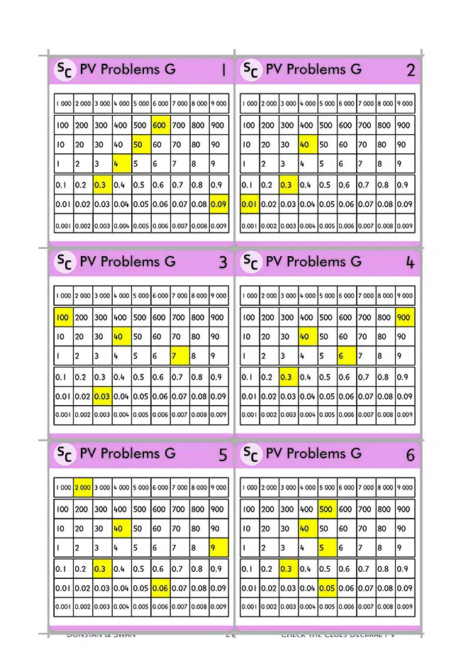 Check the Clues Place Value - Decimal Numbers - Image 4