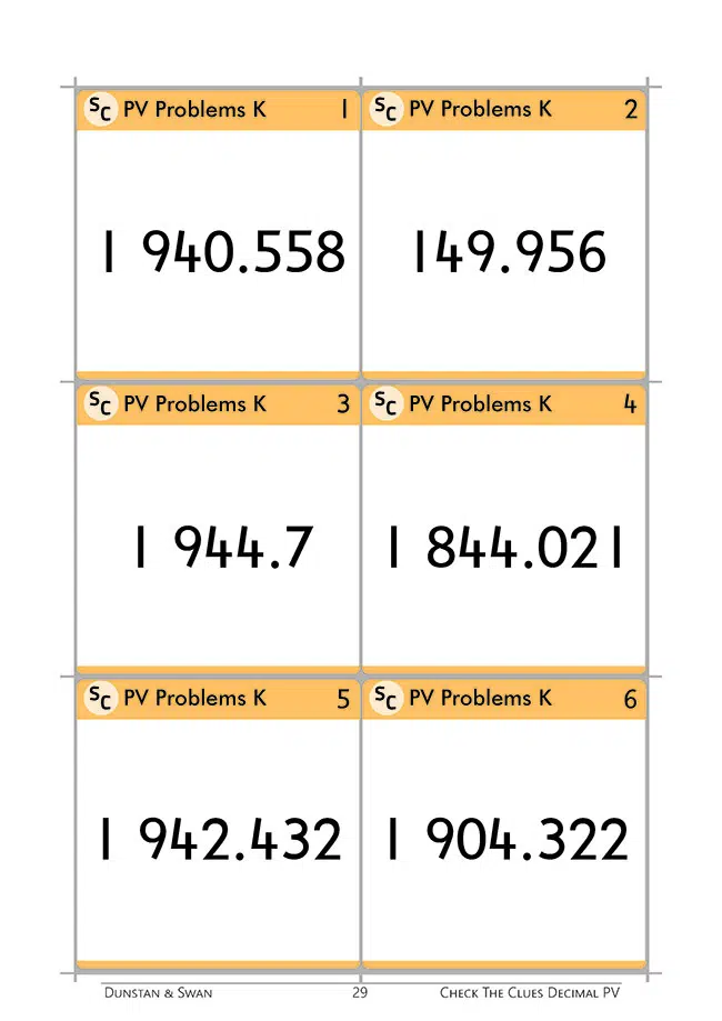 Check the Clues Place Value - Decimal Numbers - Image 2