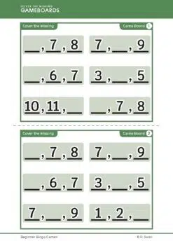 Beginner Bingo – Missing Number (Download)