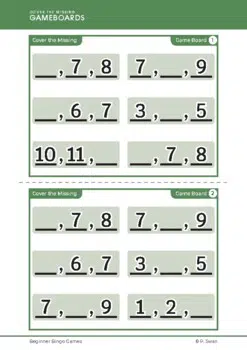 Beginner Bingo - Missing Number (Download)