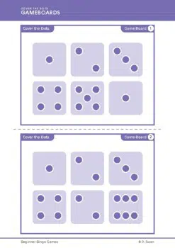 Beginner Bingo - Subitising (Download)