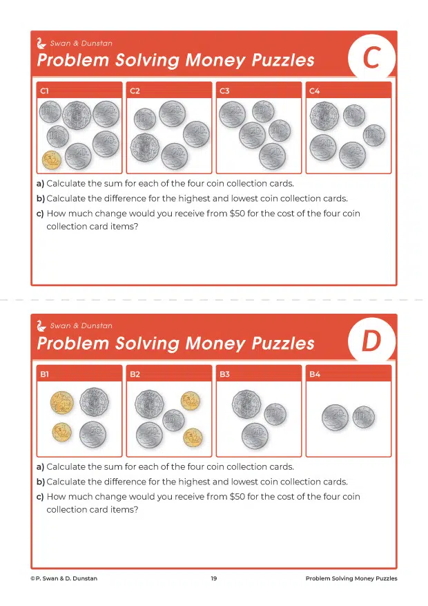 Problem Solving Money Puzzles For Years 4-6 - Image 10