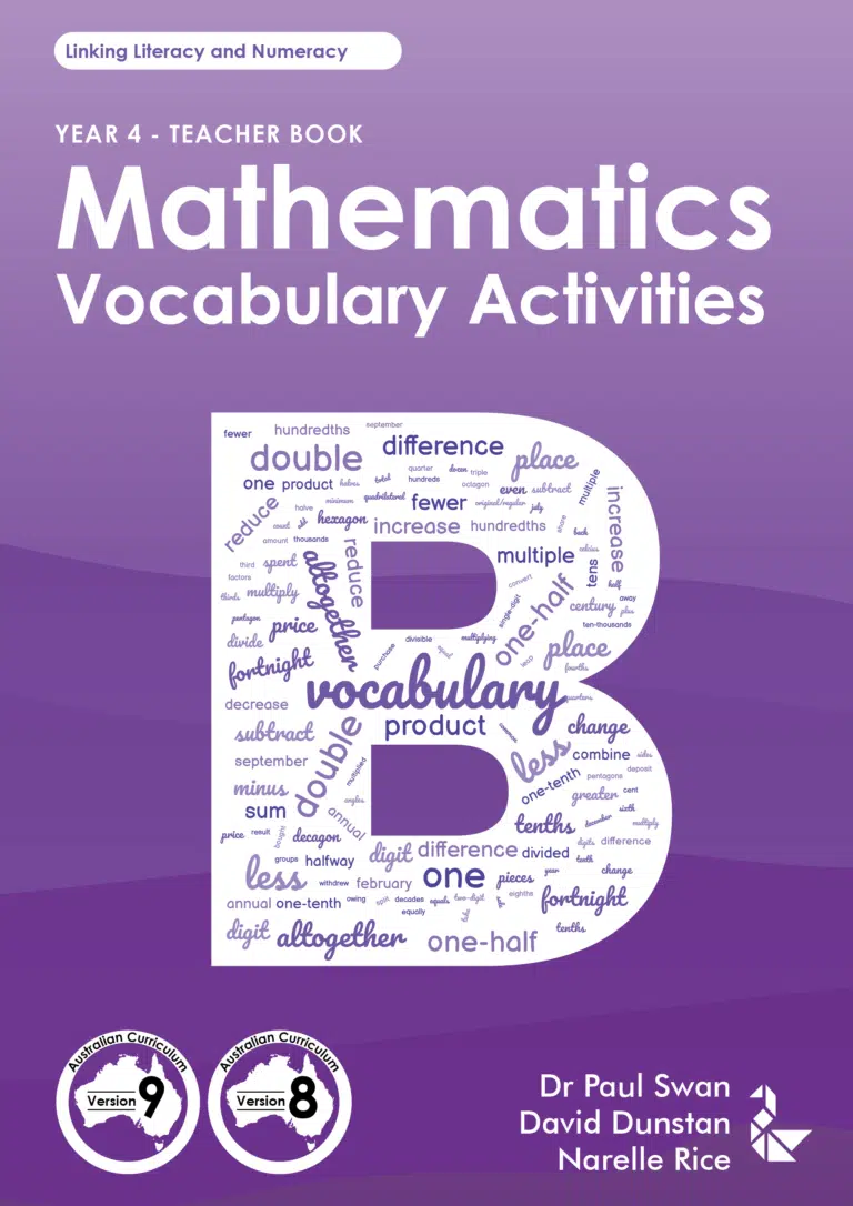 Mathematics Vocabulary Activities Year 4