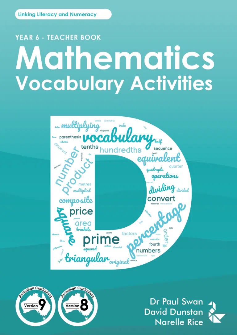 Mathematics Vocabulary Activities Year 6