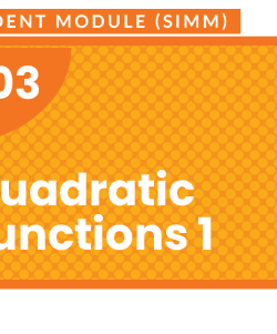 OTR Module: F03 Quadratic Functions 1 (eBooks)