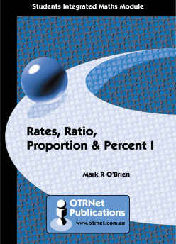 OTR Module: D03 Rates, Ratio, Proportion & Percent 1 Number Student Book (Printed Book)