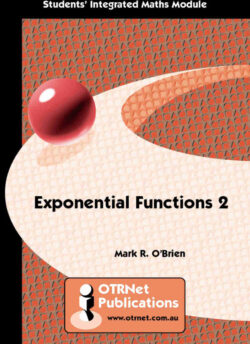 OTR Module: H08 Exponential Functions 2 Student Book (Printed Book)