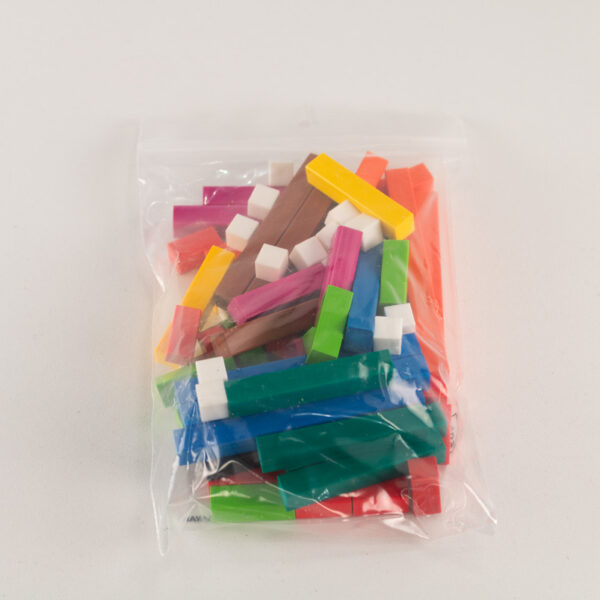 Colour Rods Coloured Rods (Fraction Bars) Bag (74pc) | Dr Paul Swan