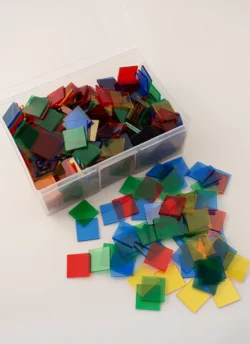 Square Colour Tiles – Transparent (500pc)