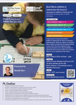 (TBA) Live PL Ticket (Perth): Bond Blocks Core Addition & Subtraction Kit – Level 2 PL