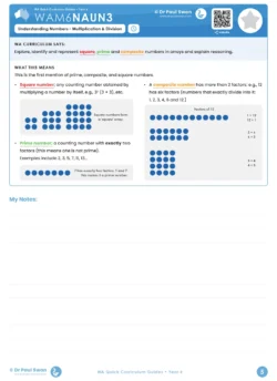 WA Quick Curriculum Guide Book – Year 6