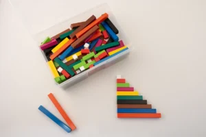 Coloured Rods (Fraction Bars) in Box (148pc)
