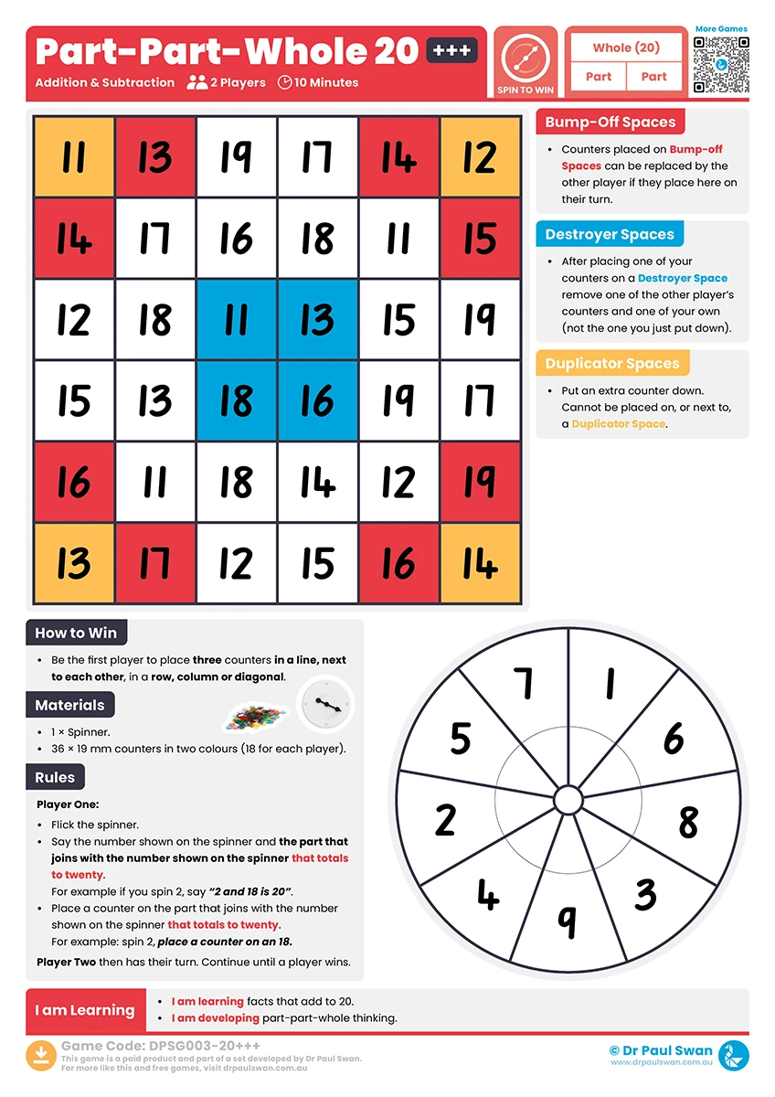 Part-Part-Whole Games Pack (Spin to Win) (Download) - Image 5