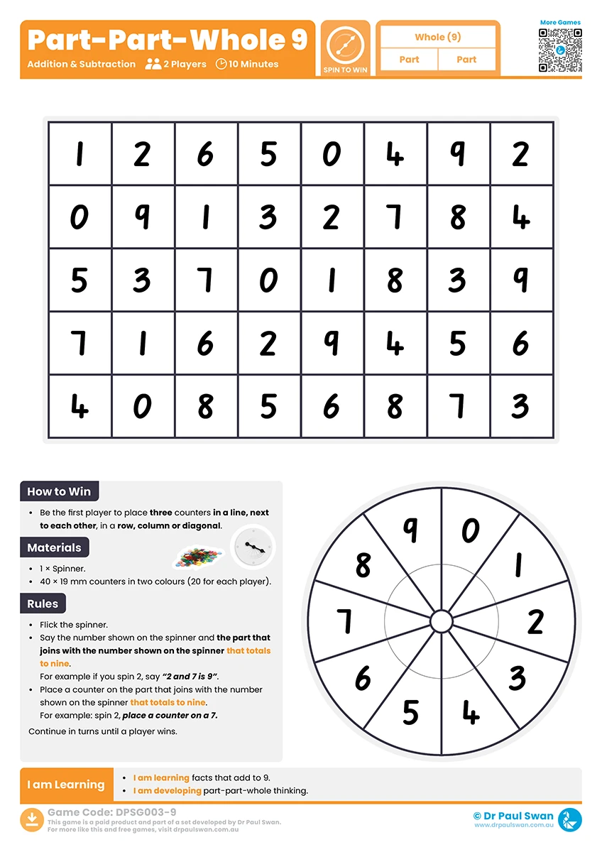 Part-Part-Whole Games Pack (Spin to Win) (Download) - Image 4