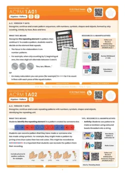 AC9 Quick Curriculum Guide Book – Year 1