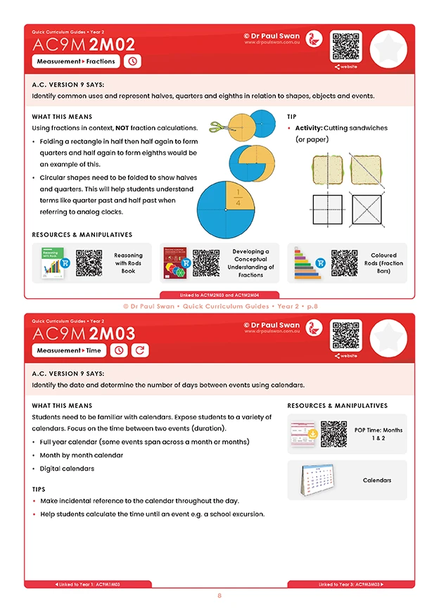 AC9 Quick Curriculum Guide Book - Year 2 - Image 3