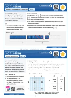 AC9 Quick Curriculum Guide Book – Year 5