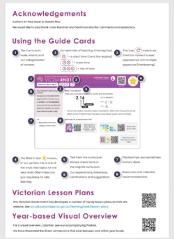 VC2 Quick Curriculum Guide Book – Year 4