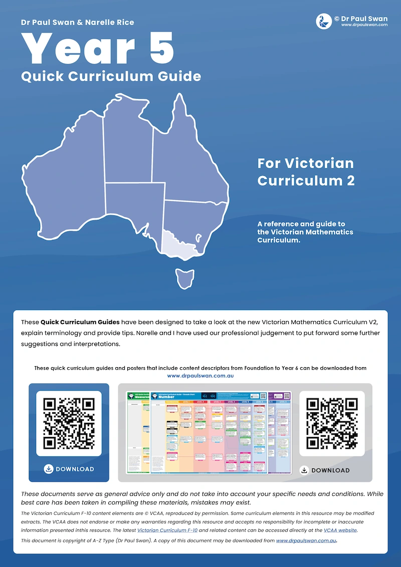 VC2 Quick Curriculum Guide Book - Year 5