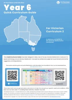 VC2 Quick Curriculum Guide Book – Year 6