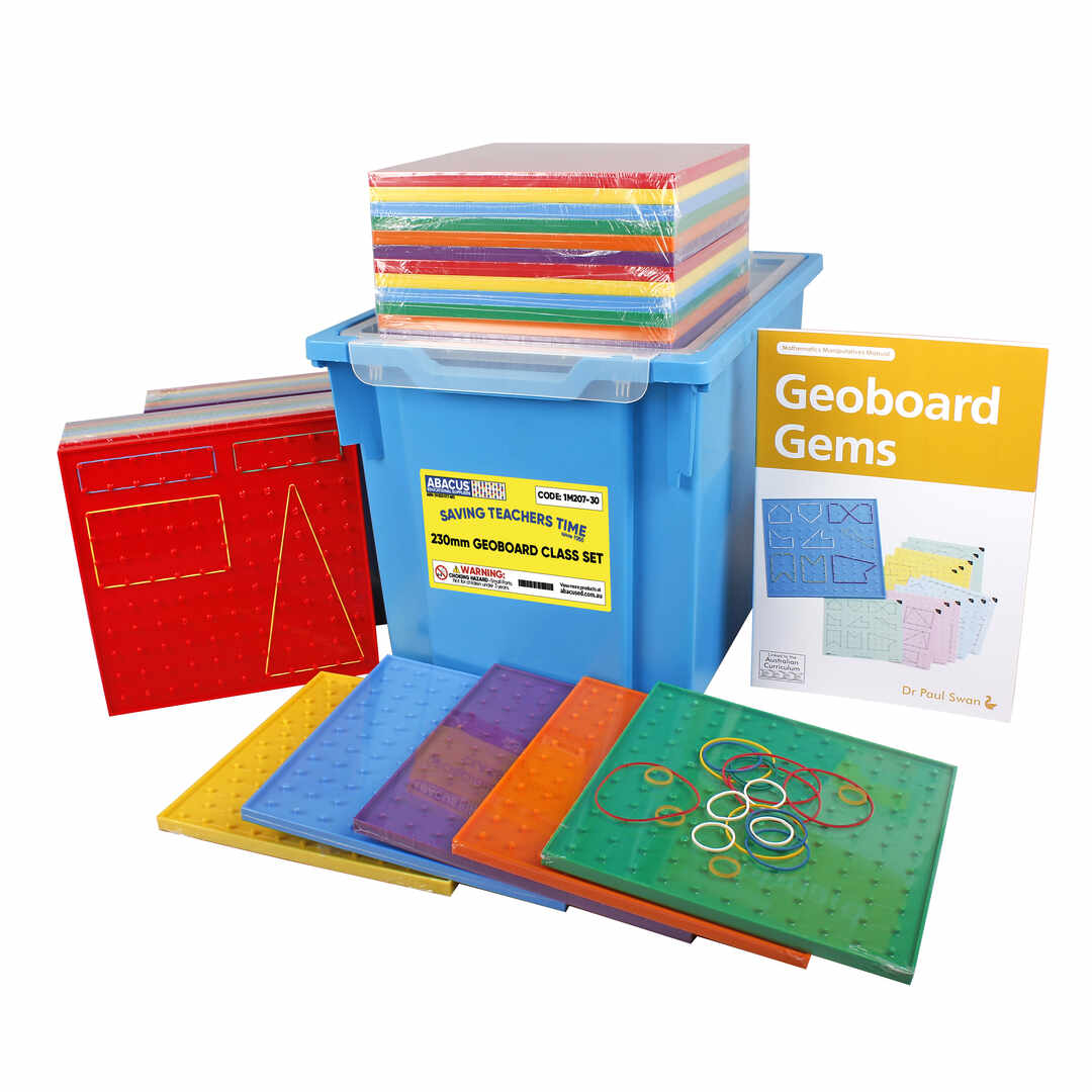 Geoboard - 230mm Class Set of 30 with Book