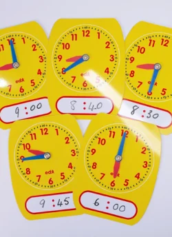 Student Write-on/Wipe-off Clocks (Set of 5)