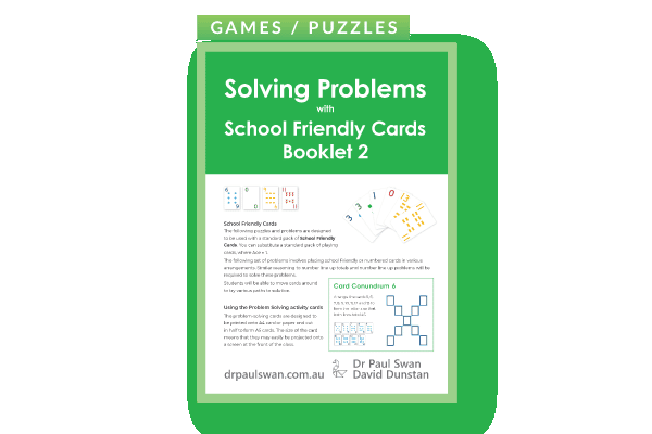 Solving Problems with School Friendly Cards Booklet 2